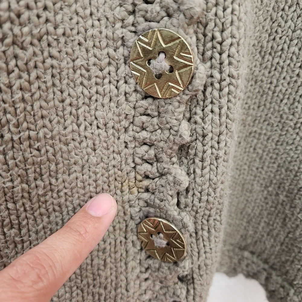 Hot Knots Women's Knit Lace Trim Cardigan